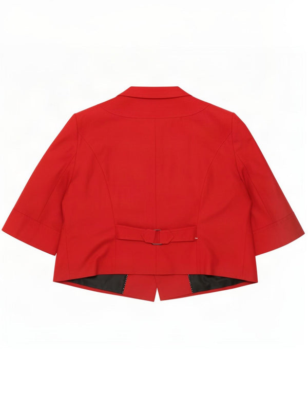 Giacca Bolero a maniche corte Autograph da donna Marks & Spencer UK 22 3XL Rossa