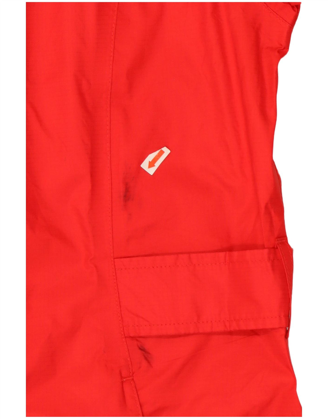 Impermeabile con cappuccio da donna Eddie Bauer UK 14 nylon rosso medio