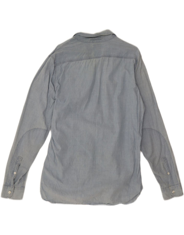 Camicia di jeans da uomo Levi's Large in cotone blu