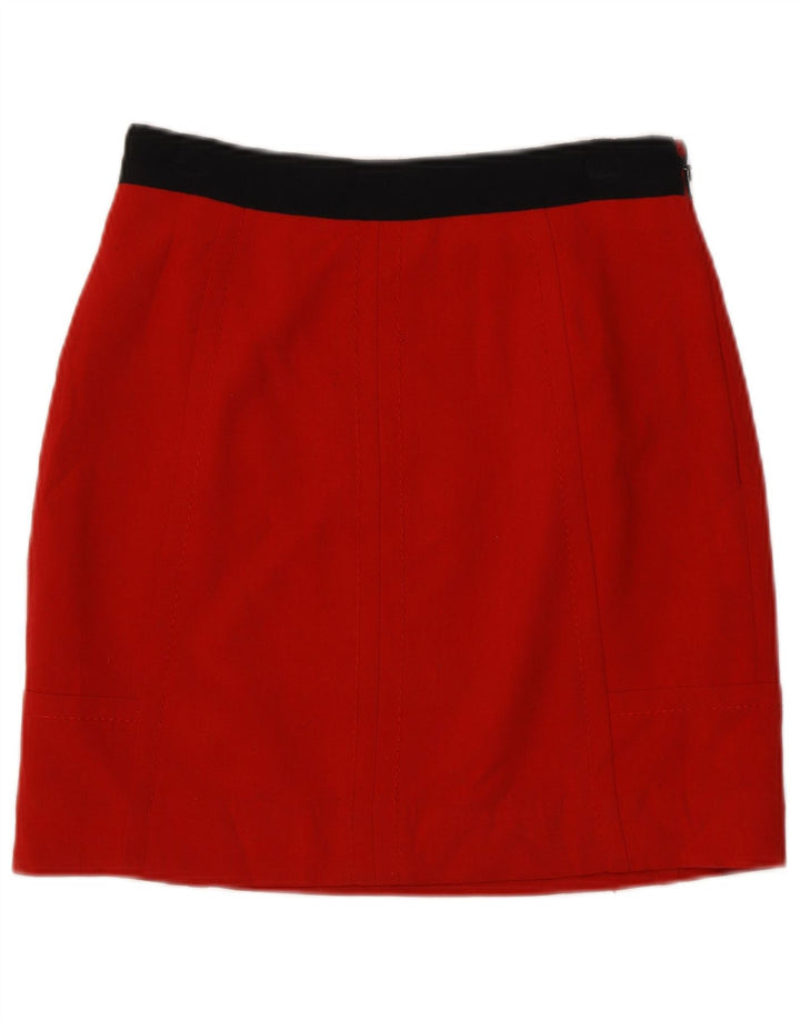 Minigonna da donna Coast UK 8 Small W26 Poliestere color block rosso