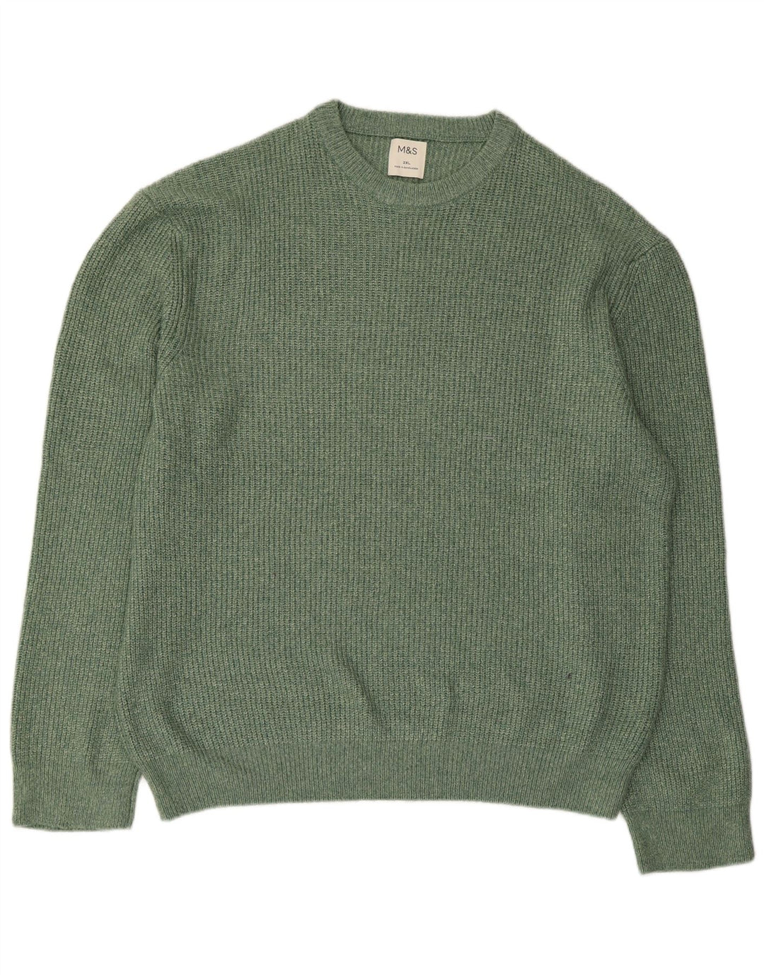 Maglione maglione girocollo da uomo Marks & Spencer 2XL verde poliammide