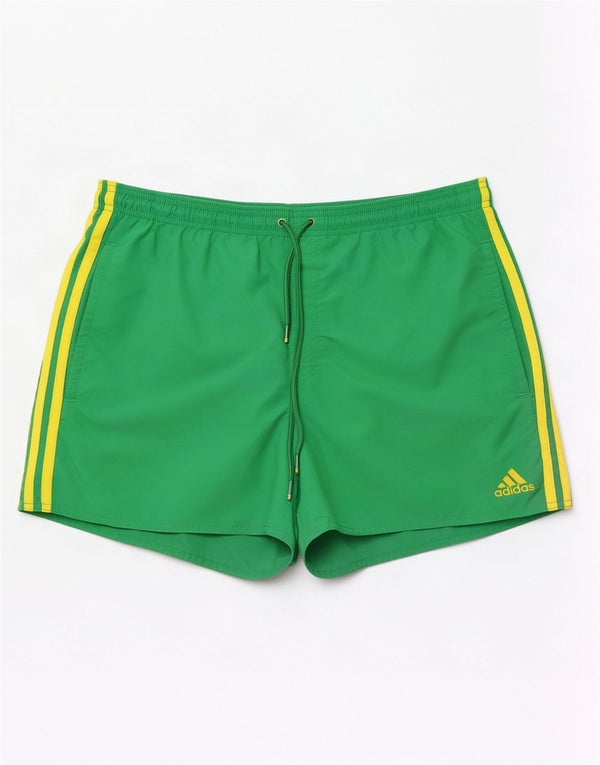 Pantaloncini sportivi da uomo Adidas grandi in nylon verde