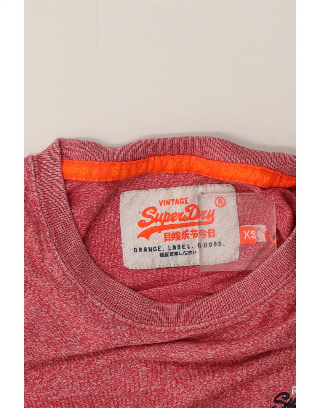 T-shirt da uomo Superdry Top XS rossa chiazzata