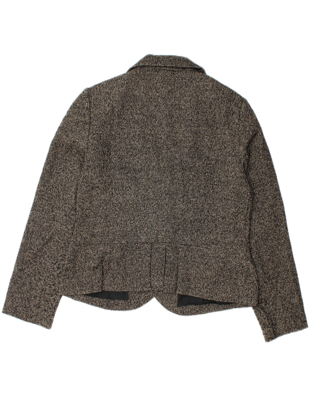 Giacca blazer a 3 bottoni da donna Phase Eight UK 16 Grande lana screziata nera
