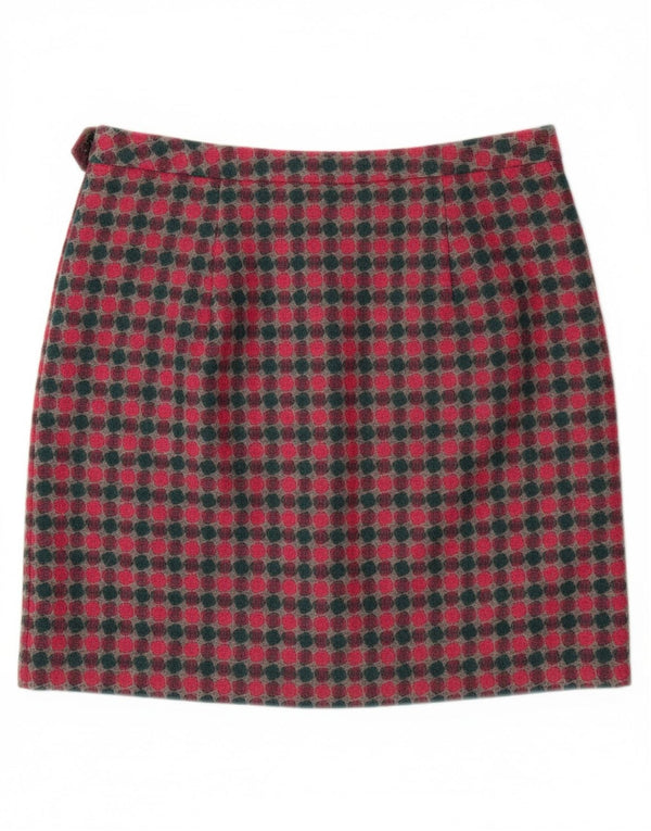 LAURA ASHLEY Minigonna da donna UK 16 Grande W36 Lana maculata multicolore