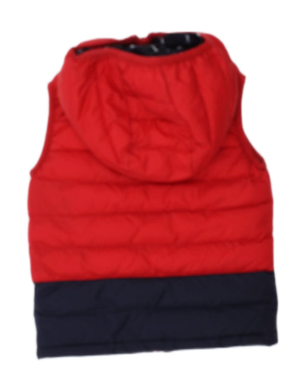 Gilet imbottito con cappuccio Cesare Paciotti per neonato 18-24 mesi Rosso Colourblock