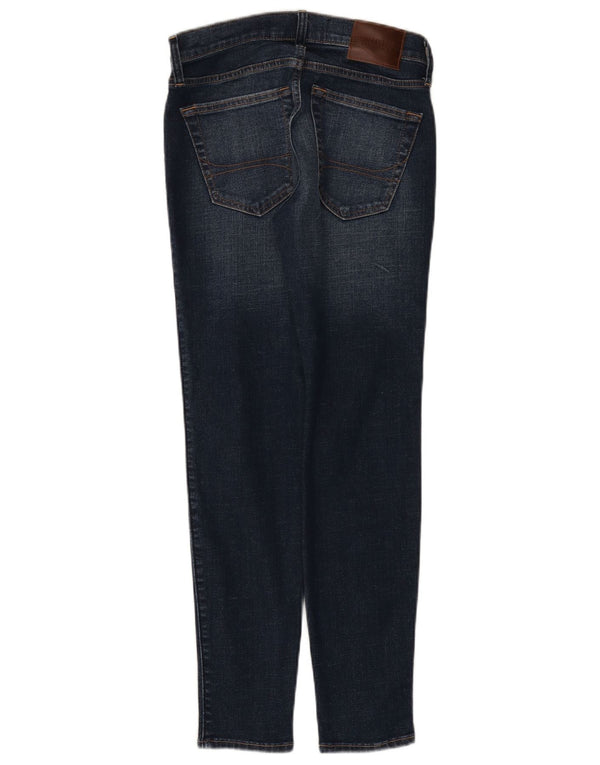 Jeans Hollister Super Skinny da Donna W28 L30 Cotone Blu Navy