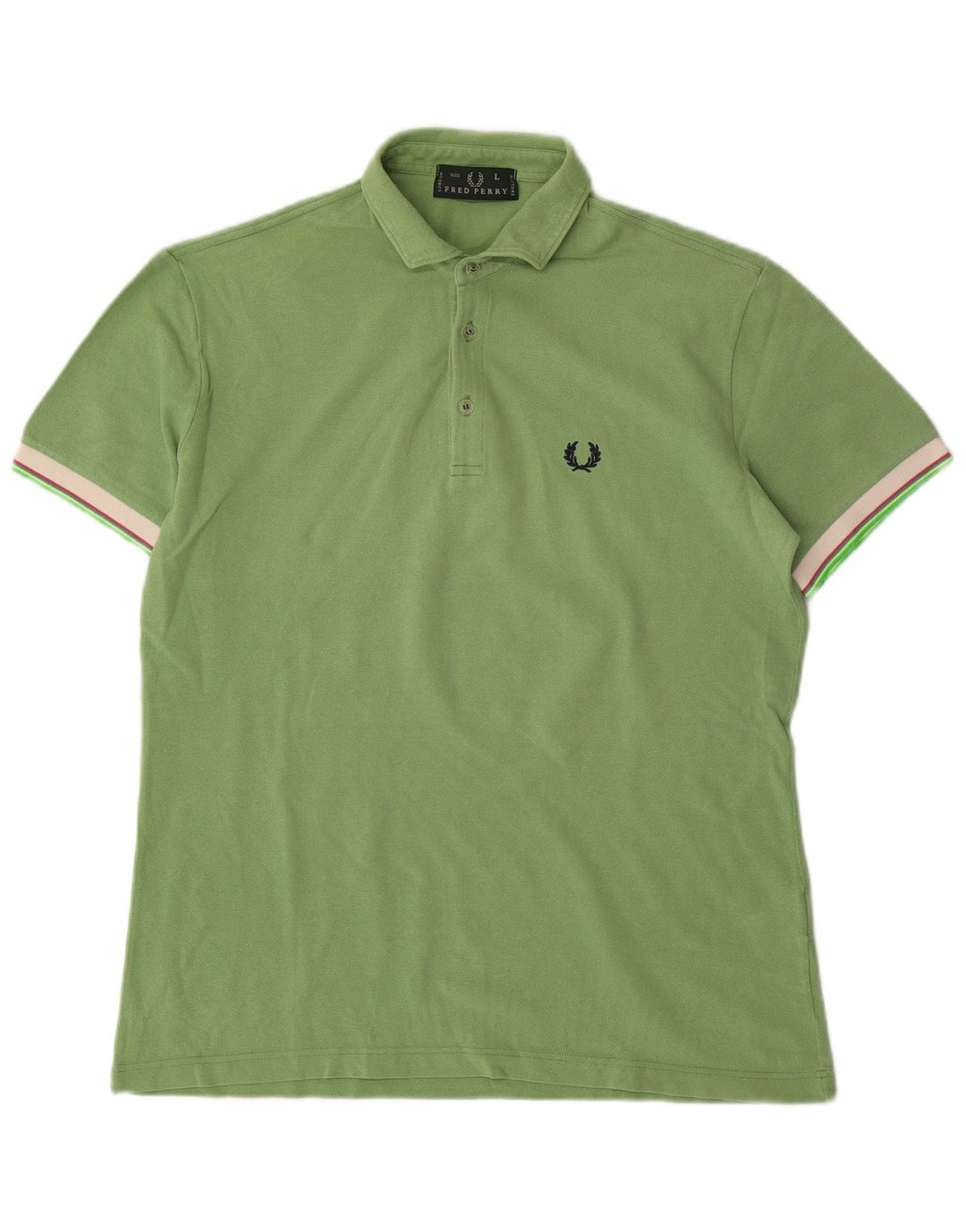 Polo da uomo Fred Perry grande in cotone verde