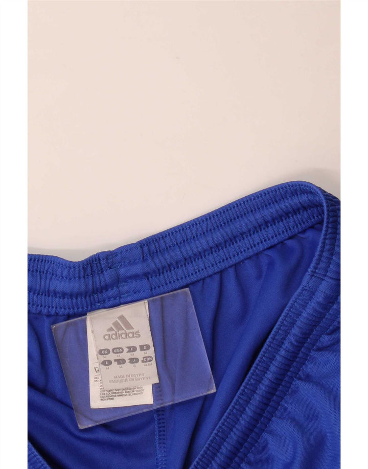 Pantaloncini sportivi Adidas Climalite da uomo in poliestere blu medio