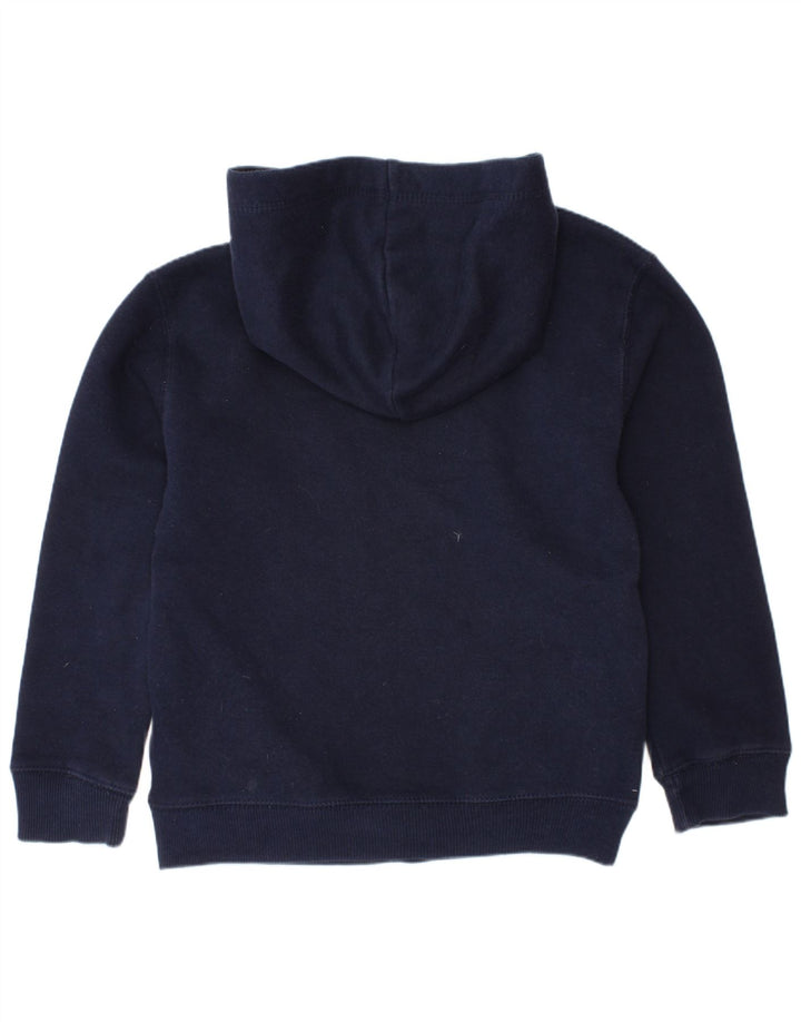 TOMMY HILFIGER Maglione con cappuccio grafico per ragazzi 5-6 anni in cotone blu navy