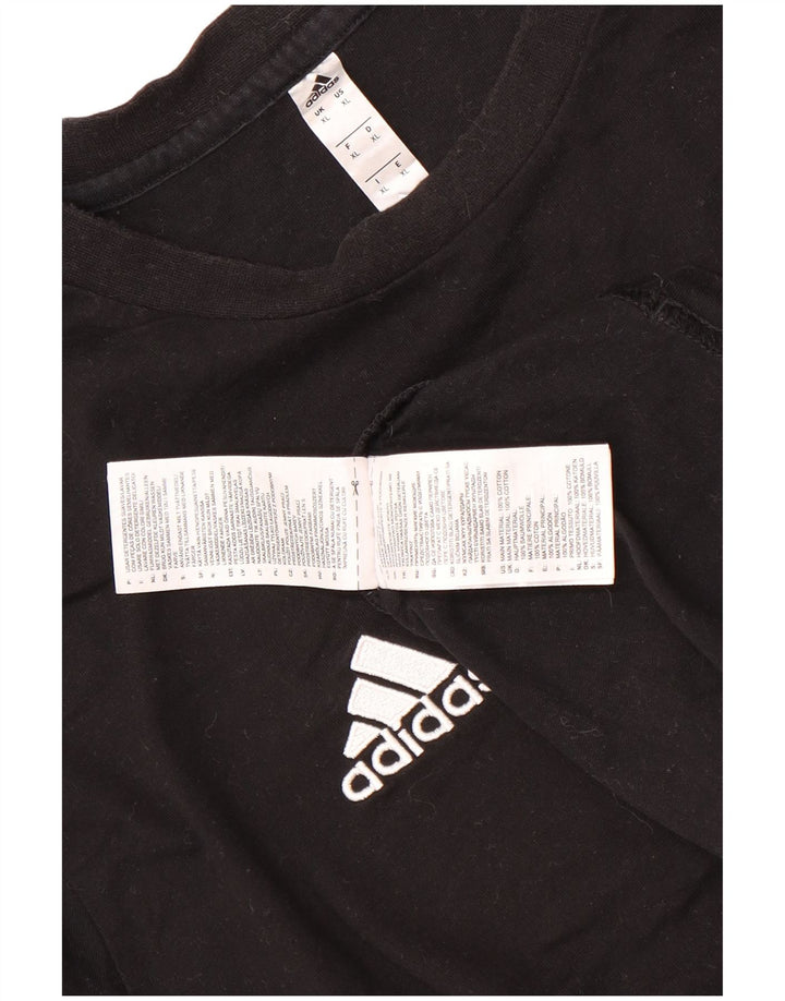 T-shirt da uomo Adidas Top XL in cotone nero