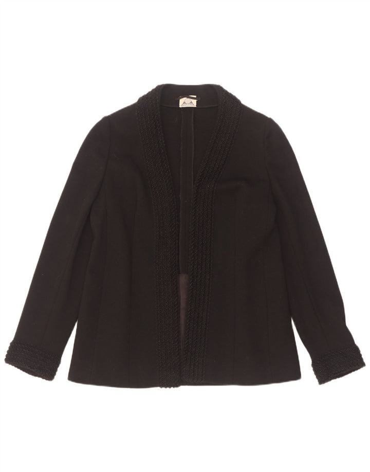 Giacca da donna Open Blazer Luisa Spagnoli UK 10 piccola nera