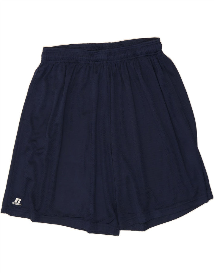 RUSSELL ATHLETIC Mens Sport Shorts 3XL  Navy Blue Polyester Vintage Russell Athletic and Second-Hand Russell Athletic from Messina Hembry 