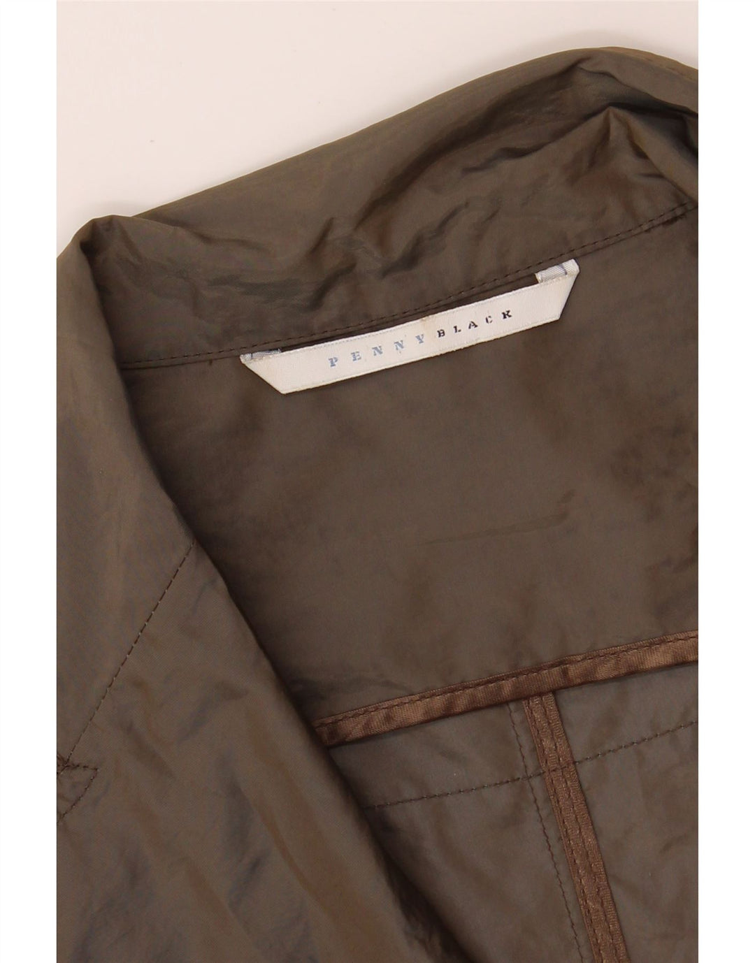 PENNY BLACK Womens 2 Button Blazer Jacket UK 10 Small Brown Vintage Penny Black and Second-Hand Penny Black from Messina Hembry 
