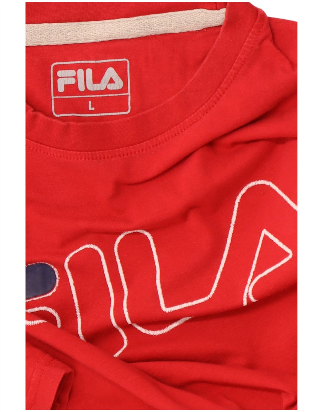 T-shirt grafica da uomo FILA Top grande rossa