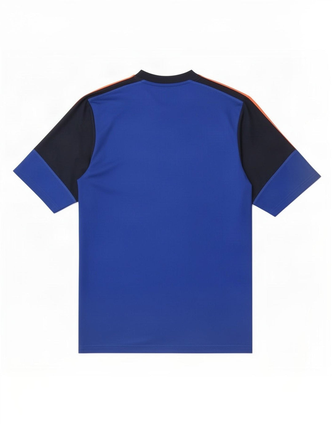 T-shirt Adidas Climalite da uomo, grande, in poliestere color block blu