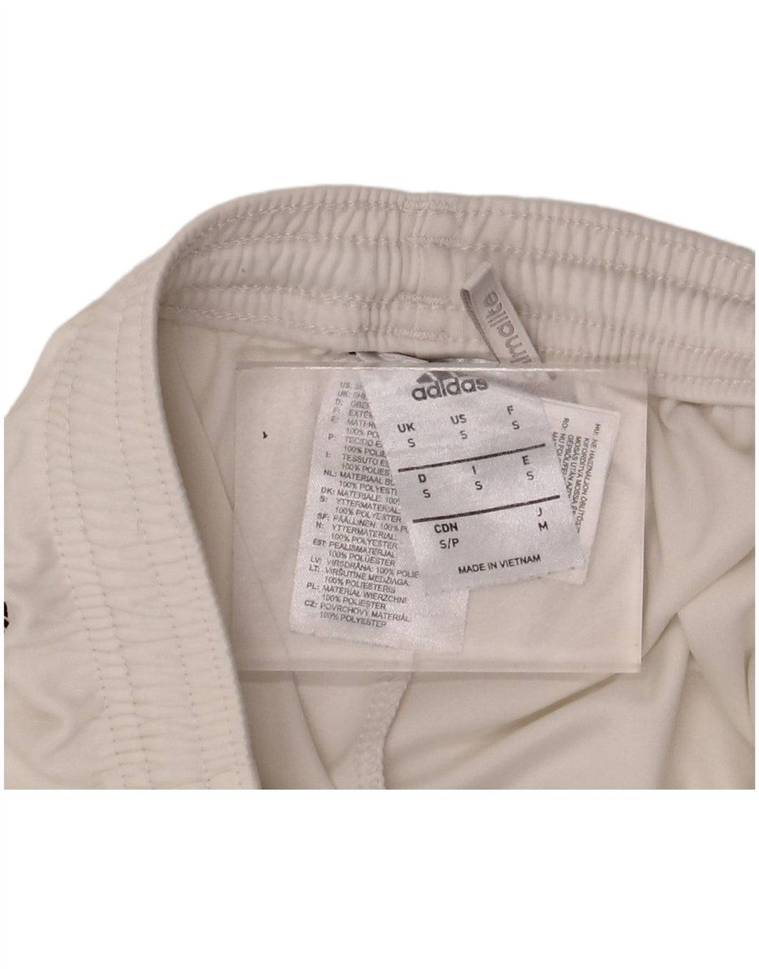 ADIDAS Mens Climalite Sport Shorts Small  White Polyester