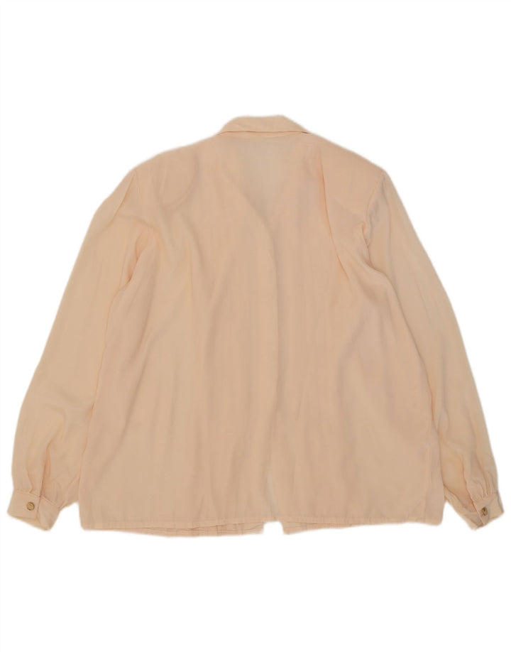 Camicetta camicia oversize da donna vintage UK 18 XL Rosa