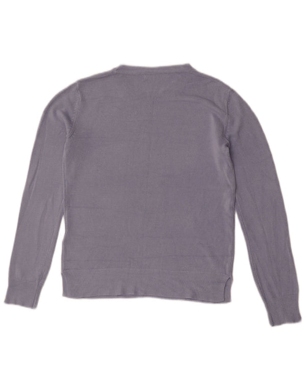 Maglione maglione girocollo da donna Marks & Spencer UK 6 XS acrilico blu