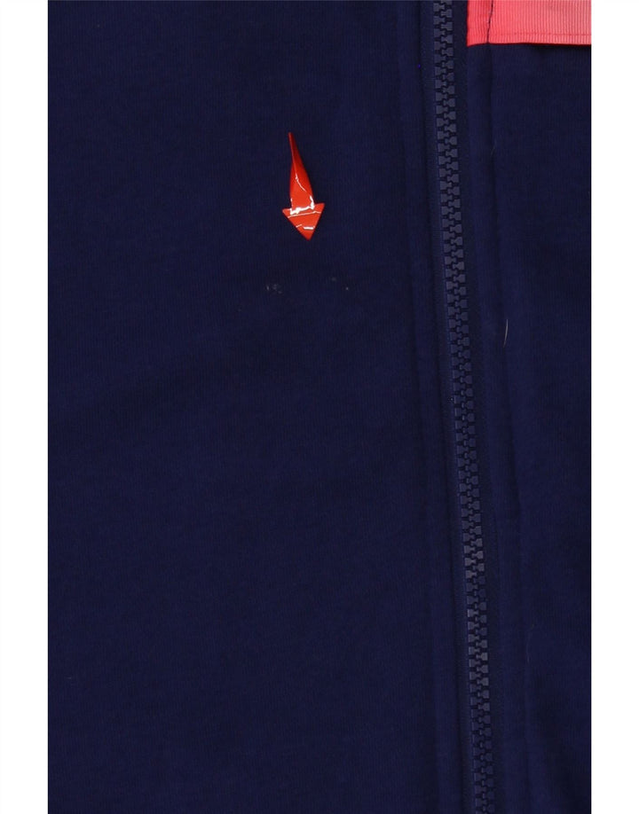 Felpa con cappuccio e zip da uomo UNDER ARMOUR grande in cotone color block viola