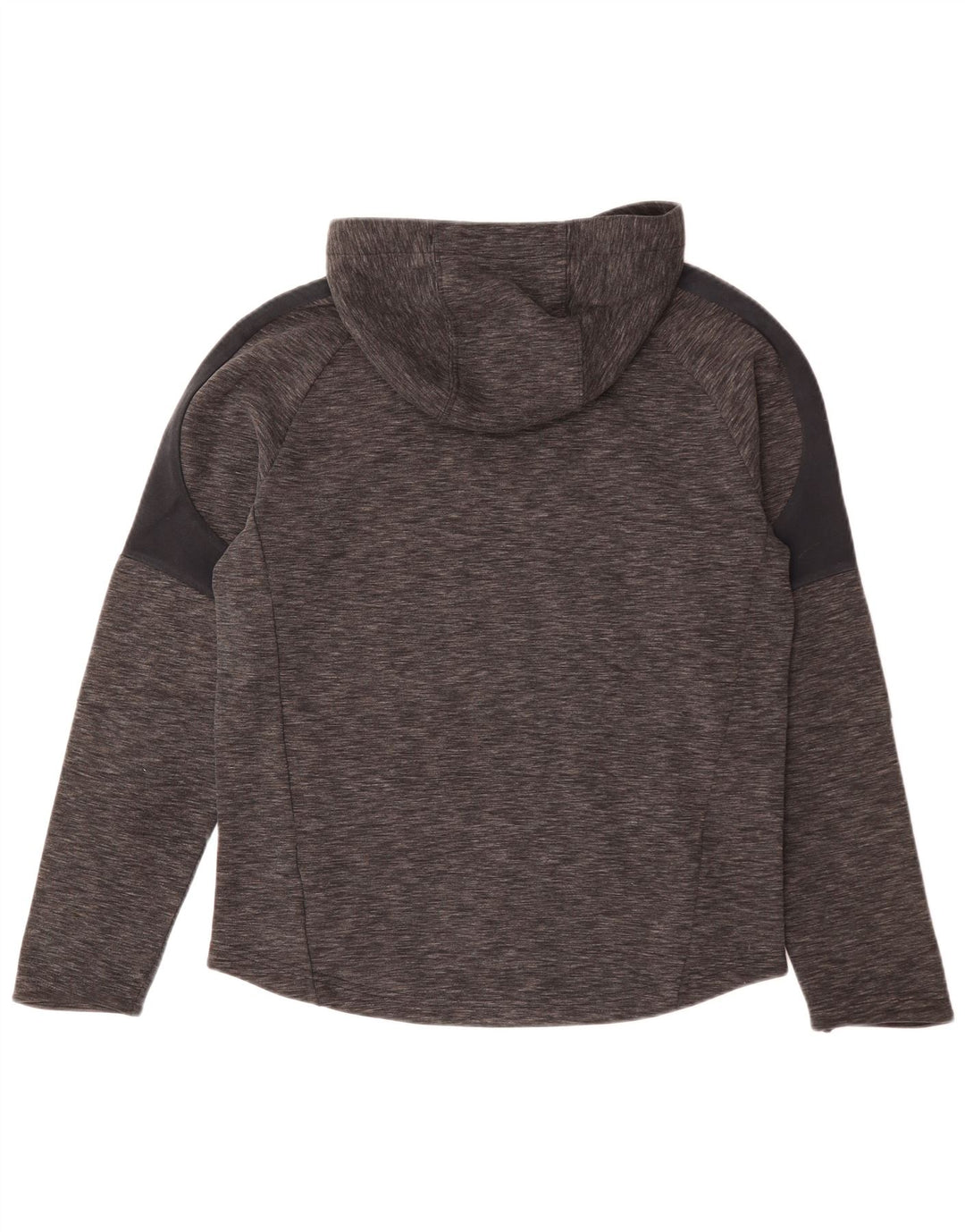 Felpa con cappuccio da uomo Puma in cotone chiazzato grigio medio