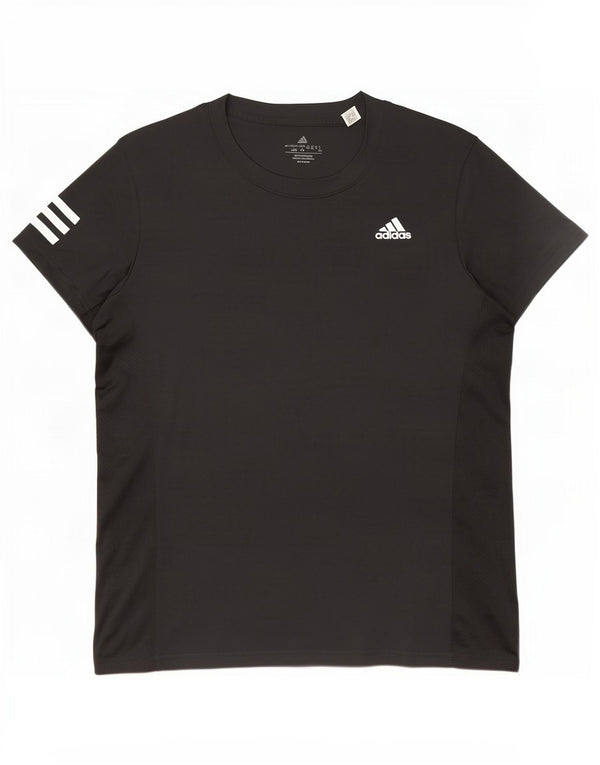 T-shirt Adidas Aeroready da donna UK 16/18 grande poliestere nero