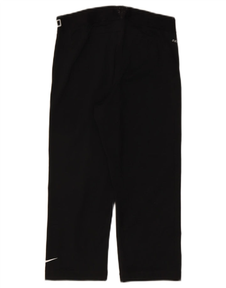 Leggings Nike Dri Fit Graphic Capri da donna UK 12 medio nero poliestere