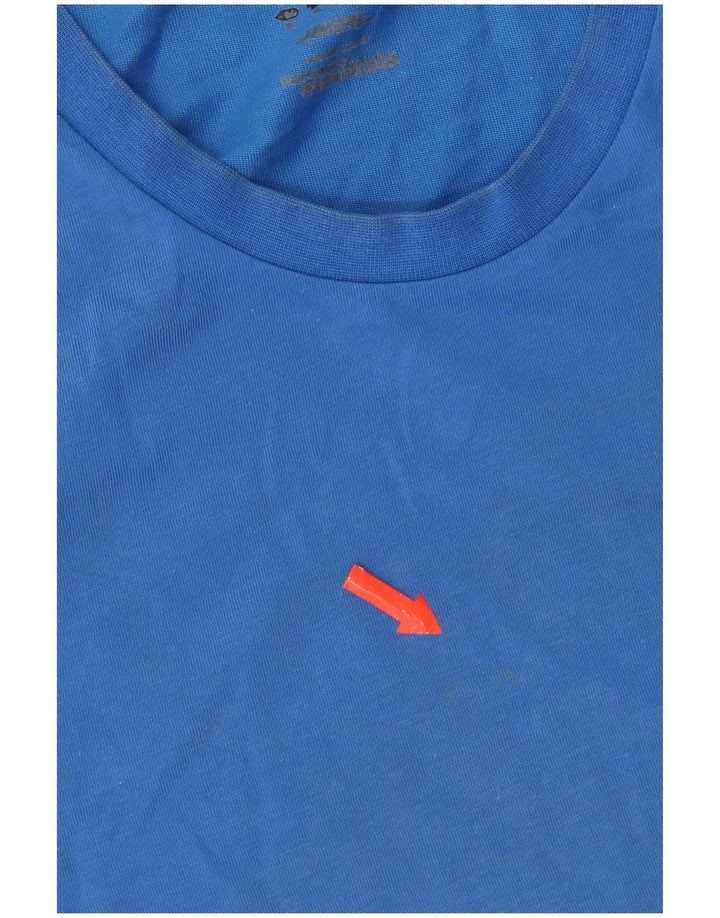 T-shirt da uomo Adidas Top XL in cotone blu