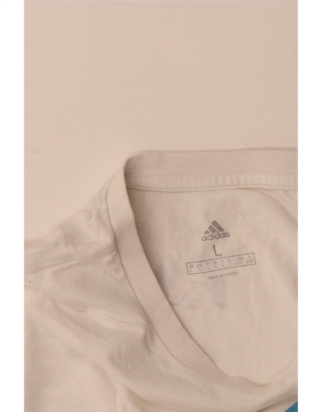 T-shirt grafica da uomo Adidas Top grande in cotone bianco