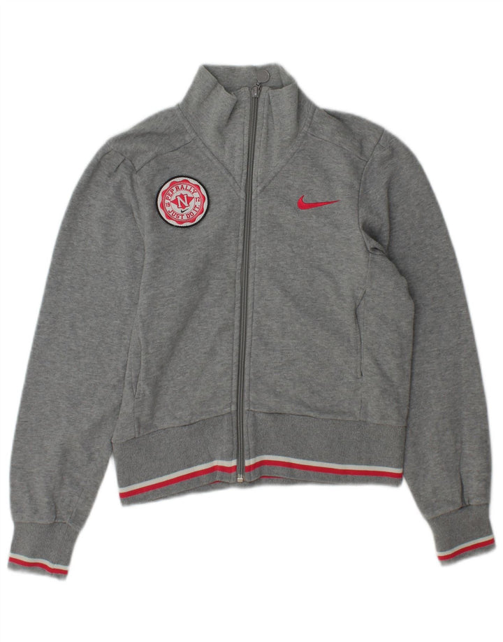 Giacca da tuta da donna Nike UK 6/8 XS cotone grigio