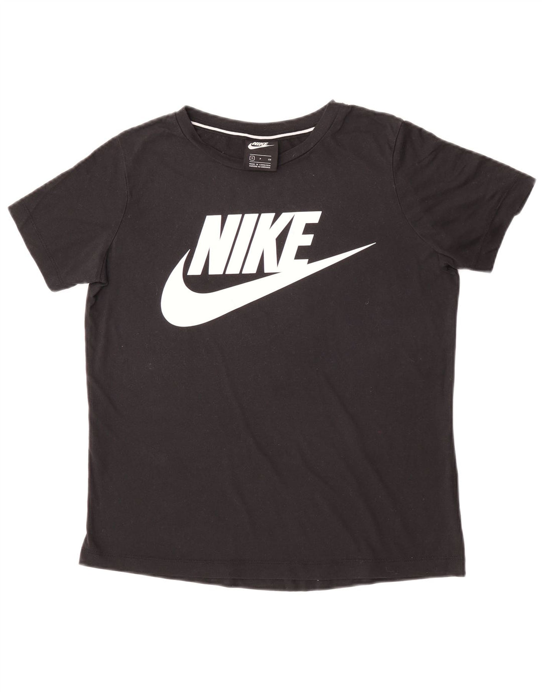 T-shirt grafica da donna Nike Top UK 10 piccola nera