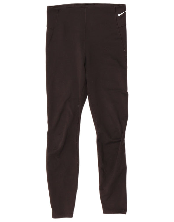 Leggings NIKE Dri Fit da donna UK 12 medio nero poliestere
