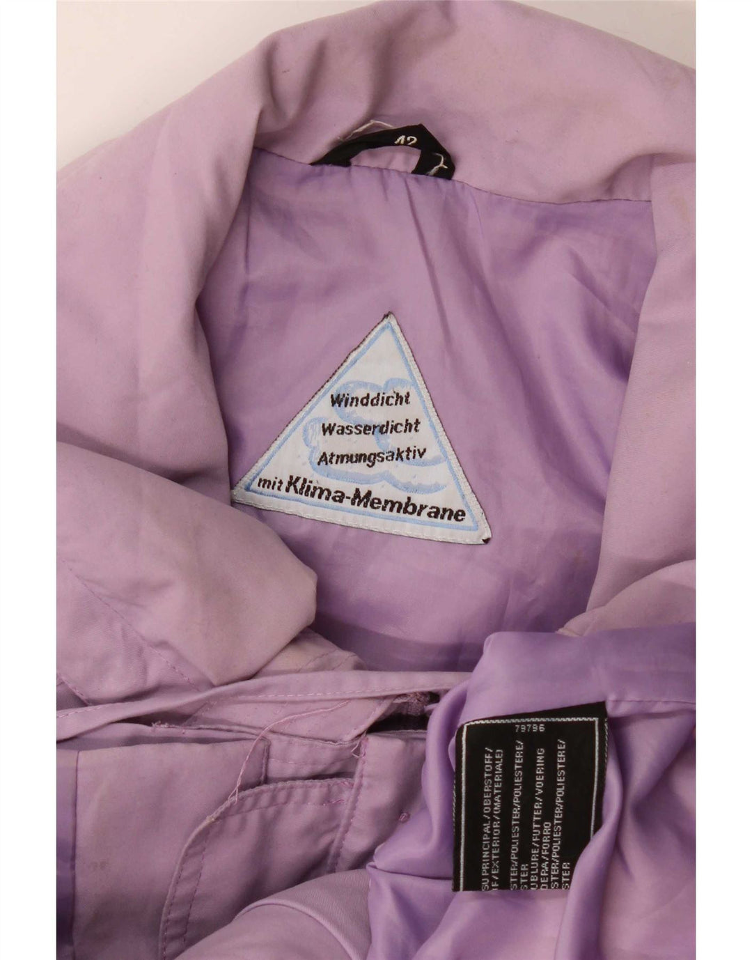 C&A Cappotto giacca a vento oversize da donna EU 42 Large Viola Poliestere