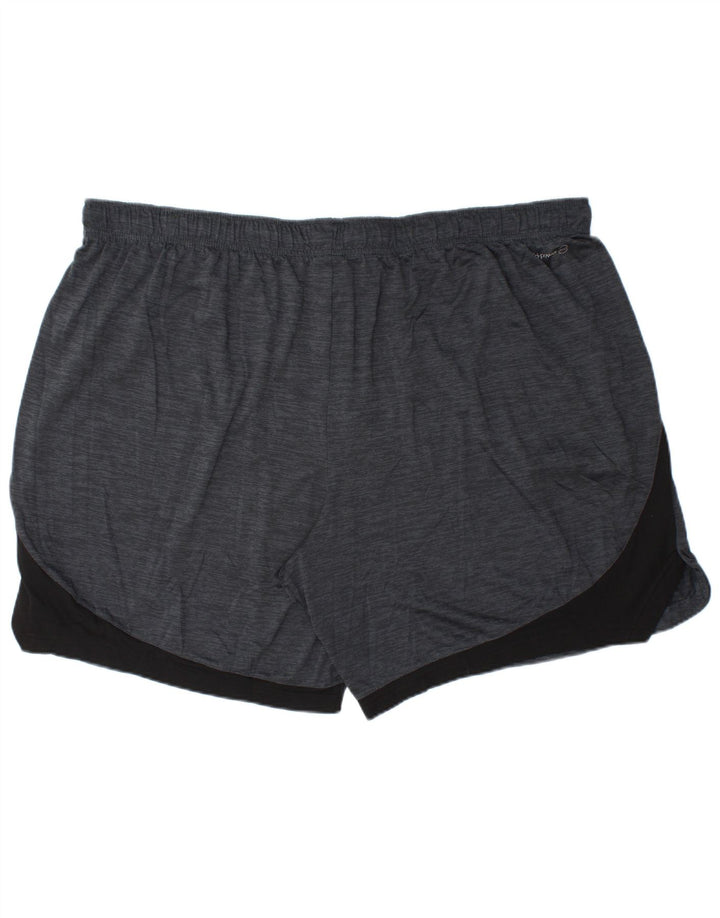 RUSSELL ATHLETIC Pantaloncini sportivi Dri-Power da uomo 3XL Blu navy Colorblock