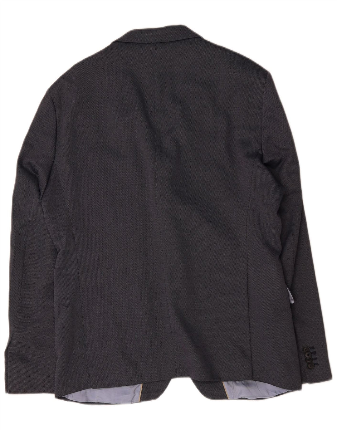 Giacca blazer da uomo a 2 bottoni Zara EU 54 XL poliestere blu navy