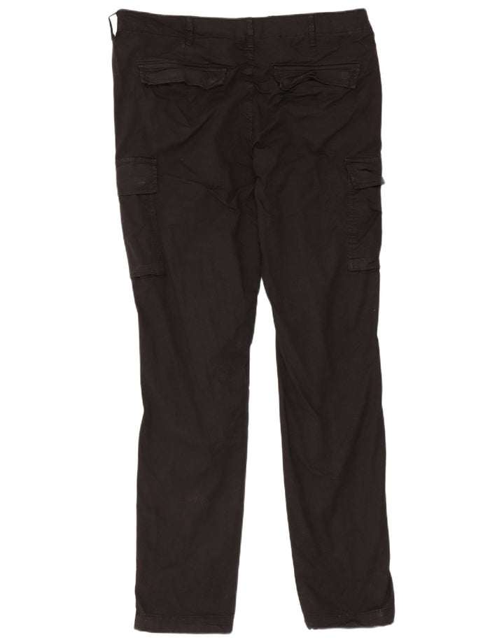 Pantaloni cargo slim da uomo Jack & Jones W34 L34 cotone nero