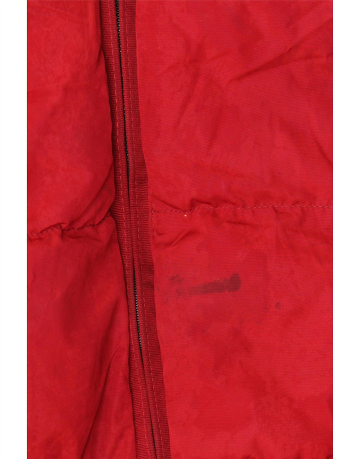 Giacca imbottita da uomo ZARA UK 40 Large rossa in poliestere