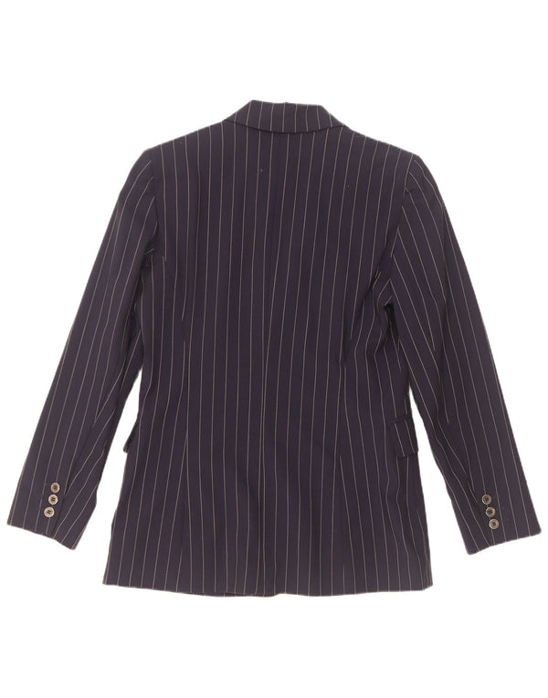 Giacca blazer a 3 bottoni Belfe & da donna IT 42 Lana gessata media blu navy