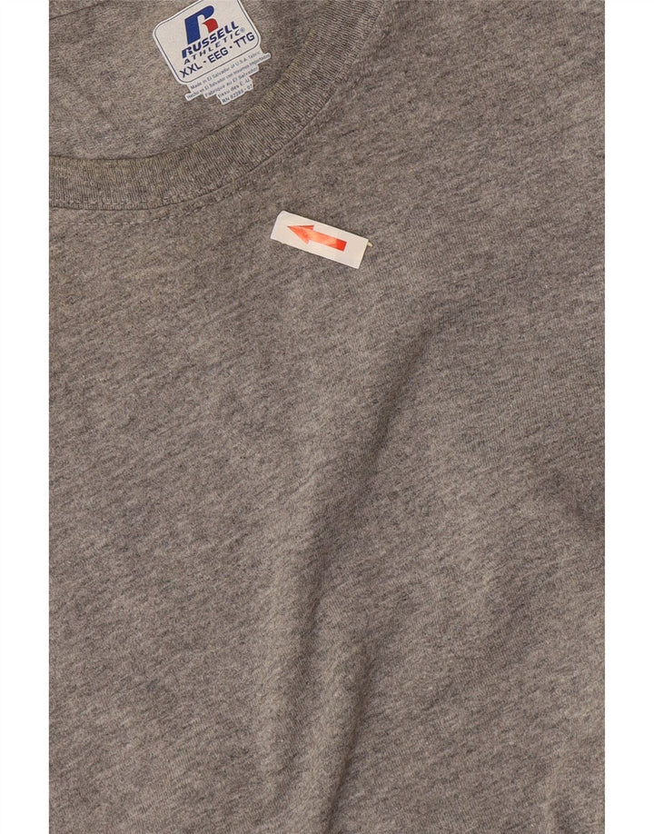 Maglietta da uomo Russell Athletic Top 2XL Grigia