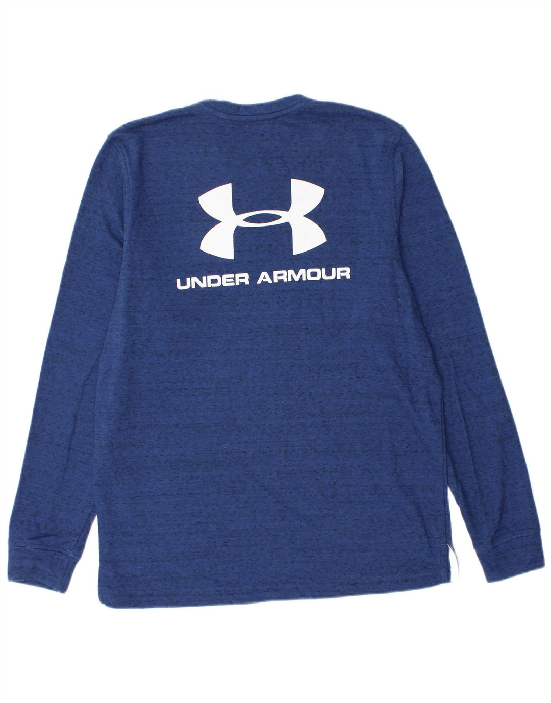 Felpa grafica da uomo Under Armour, maglione, cotone chiazzato blu medio