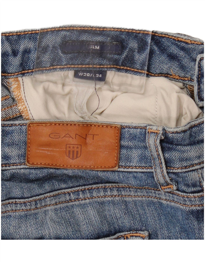 Jeans dritti da donna Gant W28 L29 cotone blu