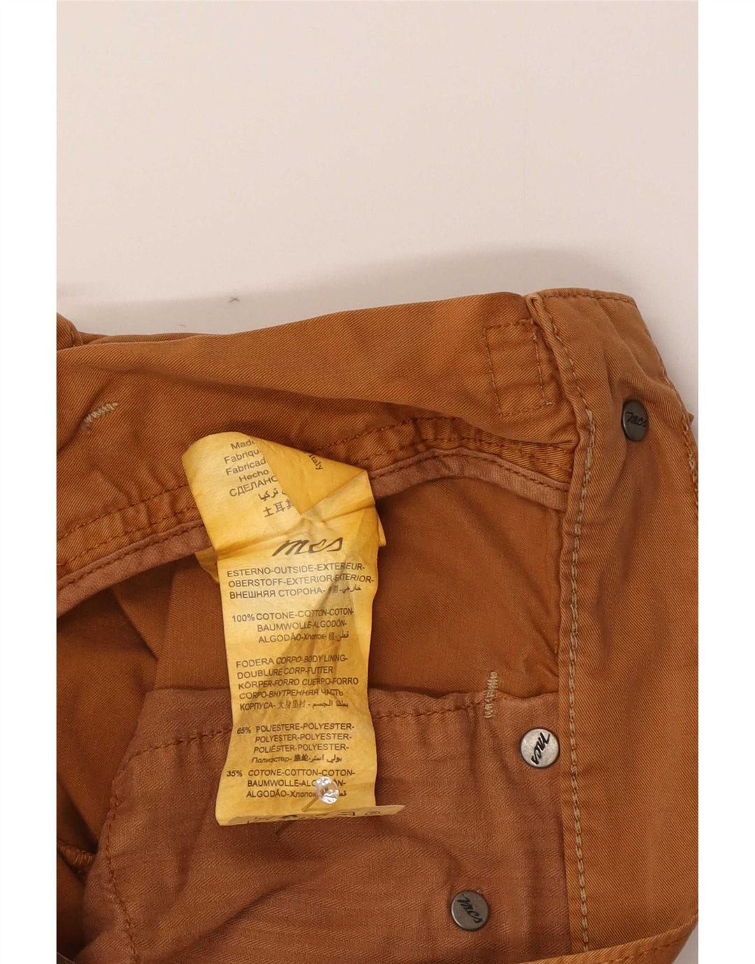 Pantaloni casual dritti regolari da uomo Marlboro Classics W30 L34 Marrone