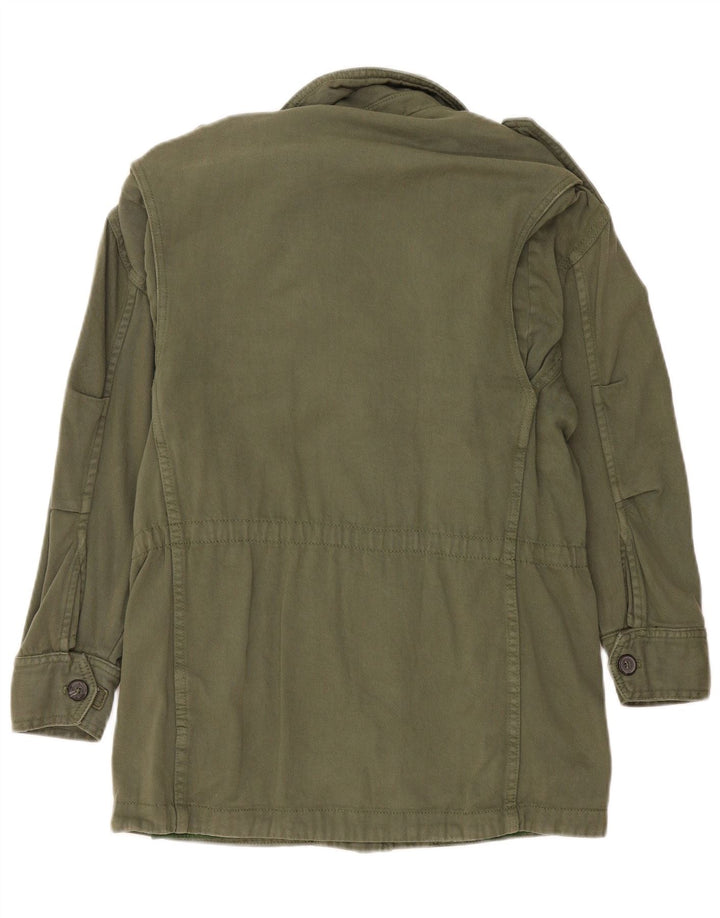 Giacca militare oversize da donna Zara UK 6 XS cotone kaki