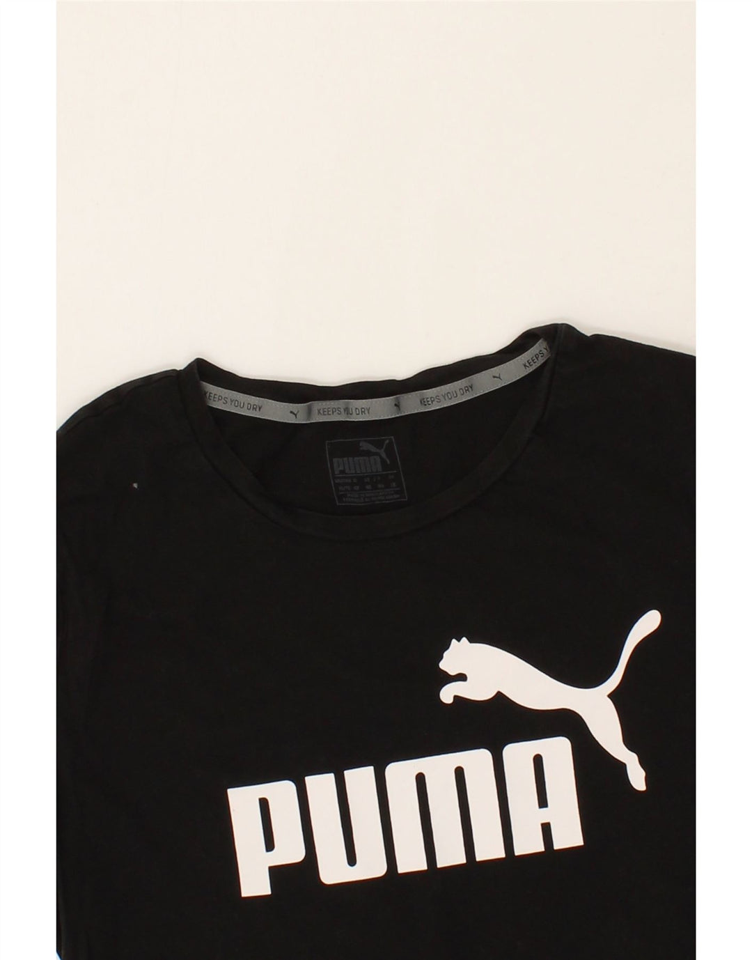 PUMA Womens Graphic T-Shirt Top UK 16 Large  Black Vintage Puma and Second-Hand Puma from Messina Hembry 