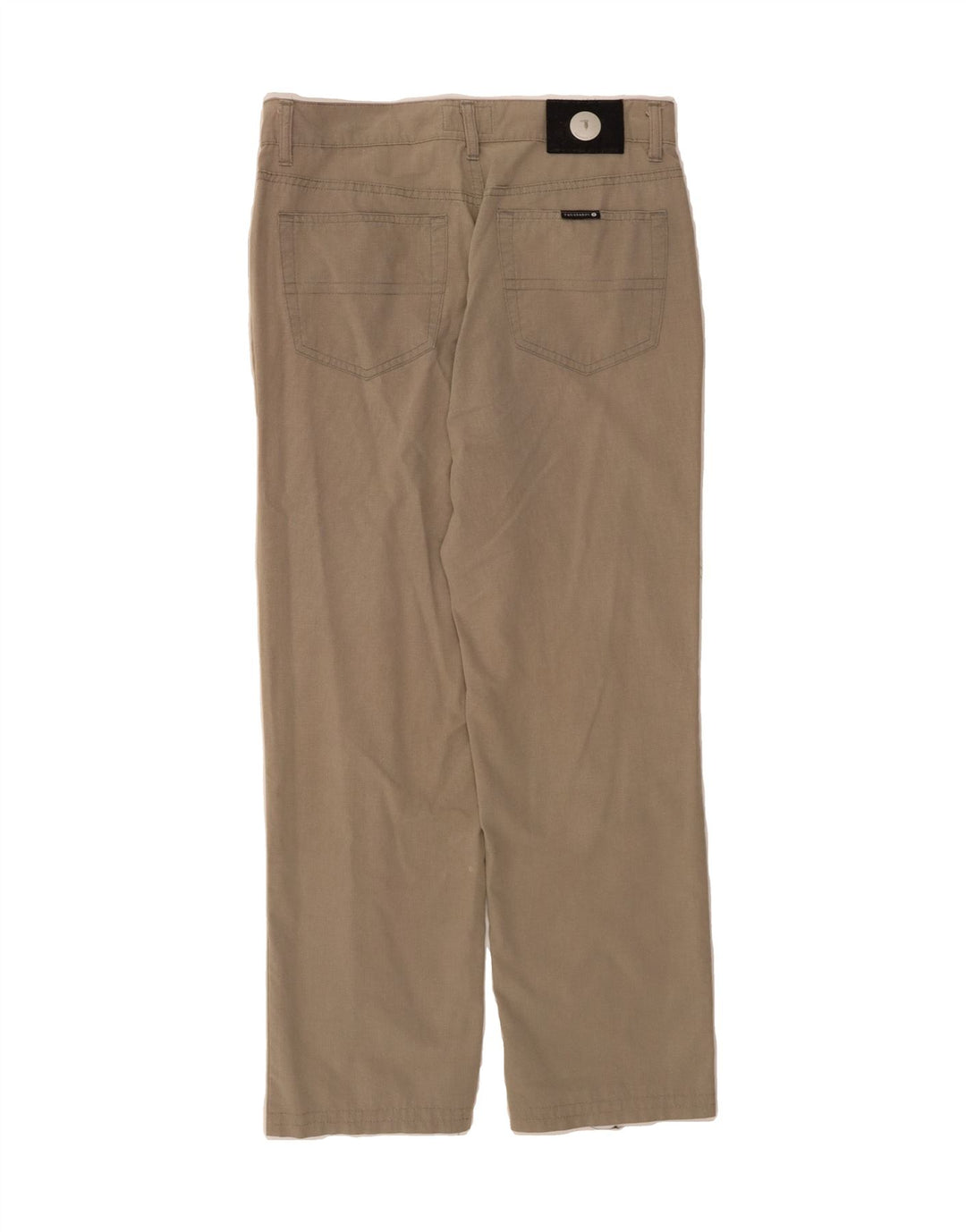 TRUSSARDI Mens Straight Casual Trousers W32 L27 Grey Vintage Trussardi and Second-Hand Trussardi from Messina Hembry 
