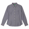 Camicia da donna Benetton UK 14 gessato blu medio