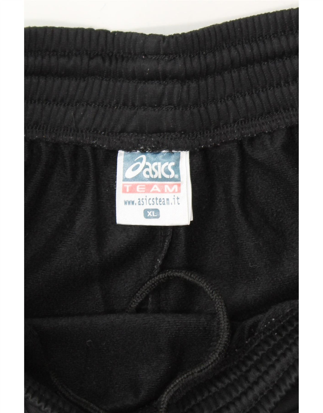 ASICS Boys Graphic Tracksuit Trousers 13-14 Years XL Black Polyester Vintage Asics and Second-Hand Asics from Messina Hembry 