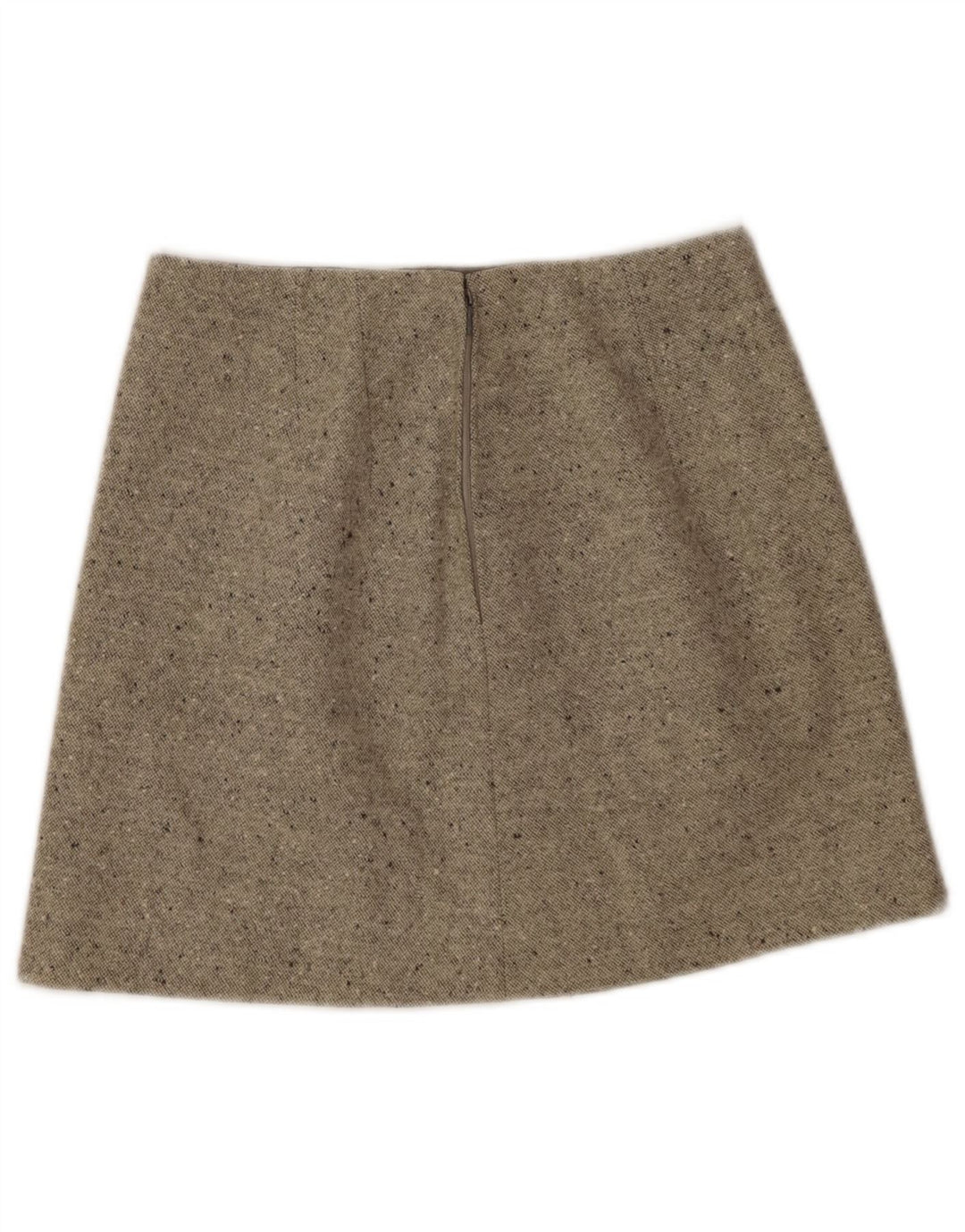 Minigonna vintage da donna W26 piccola beige chiazzata