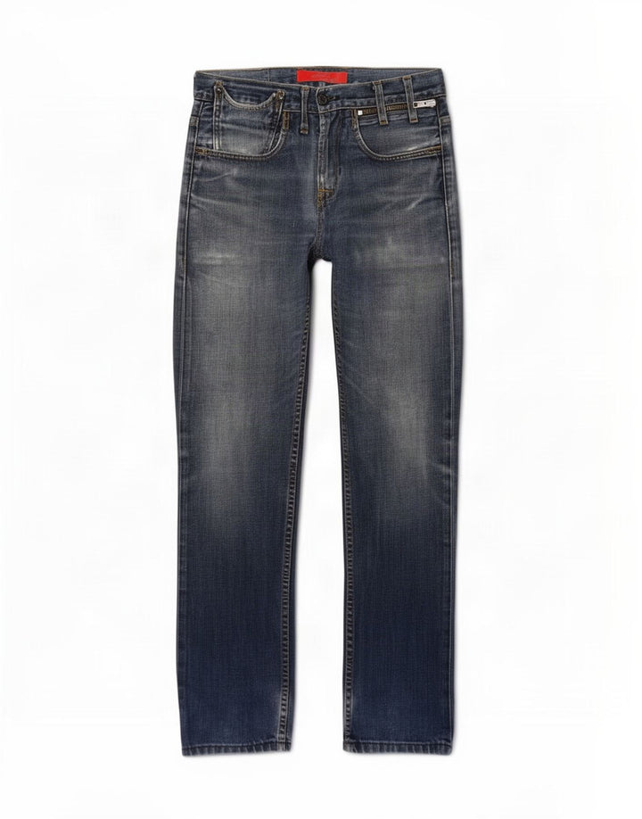 Levi's Uomo 504 Jeans dritti W29 L34 Cotone Blu