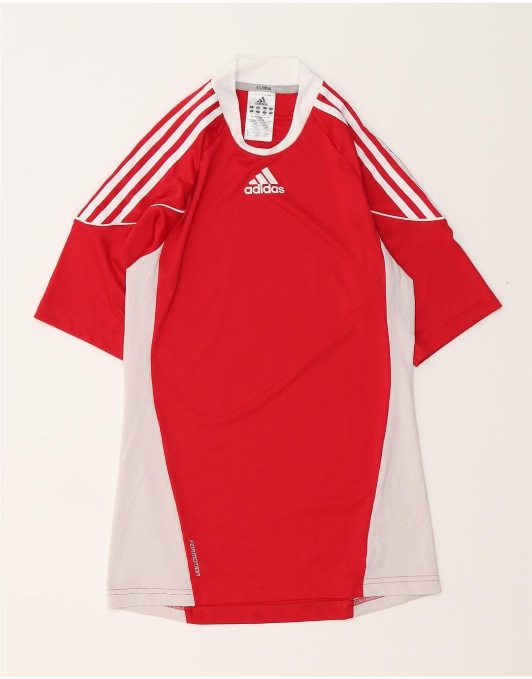 T-shirt Adidas Climacool da uomo Top XS Rosso Colourblock in poliestere